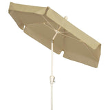 Fiberbuilt Table Umbrellas Beige FiberBuilt 7.5 Ft. Aluminum Market Patio Umbrella W/ Crank Lift & Tilt