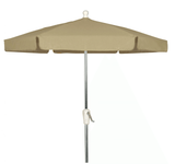 Fiberbuilt Table Umbrellas Beige Fiberbuilt 7.5' Garden Umbrella w/ Crank Lift