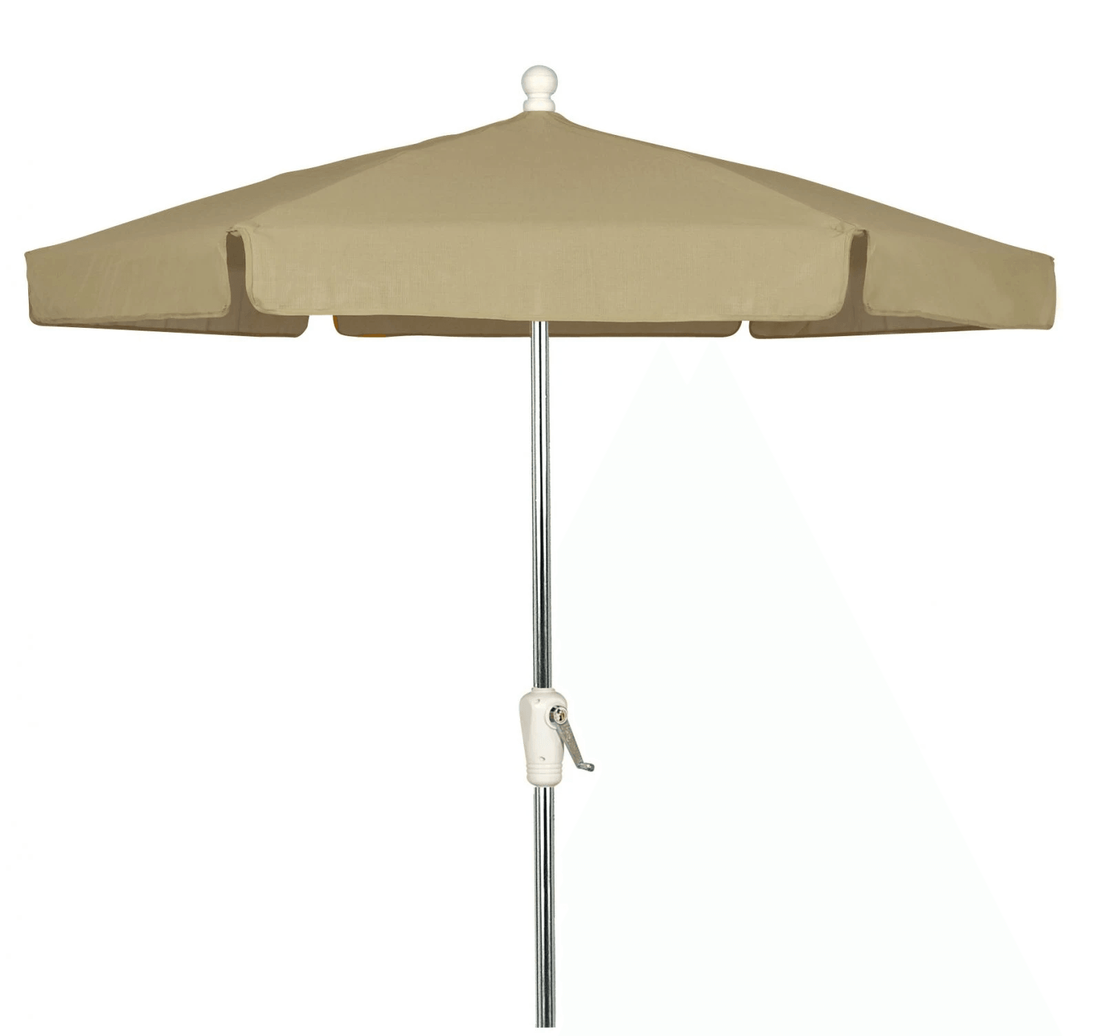 Fiberbuilt Table Umbrellas Beige Fiberbuilt 7.5' Garden Umbrella w/ Push-Up Lift