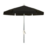 Fiberbuilt Table Umbrellas Black Fiberbuilt 7.5' Garden Umbrella w/ Crank Lift