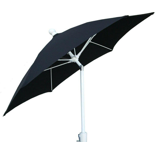 Fiberbuilt Table Umbrellas Black Fiberbuilt 7.5' Patio Umbrella w/ Crank Lift and Tilt