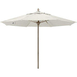 Fiberbuilt Table Umbrellas Natural 7.5' Oct Market 8 Rib Push up Champagne Bronze with Antique Marine Grade Canopy