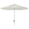 Fiberbuilt Table Umbrellas Natural White 7.5' Oct Market 8 Rib Crank White with Marine Grade Canopy