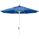Fiberbuilt Table Umbrellas Pacific Blue 7.5' Oct Market 8 Rib Champagne Bronze Crank with Antique  Marine Grade Canopy