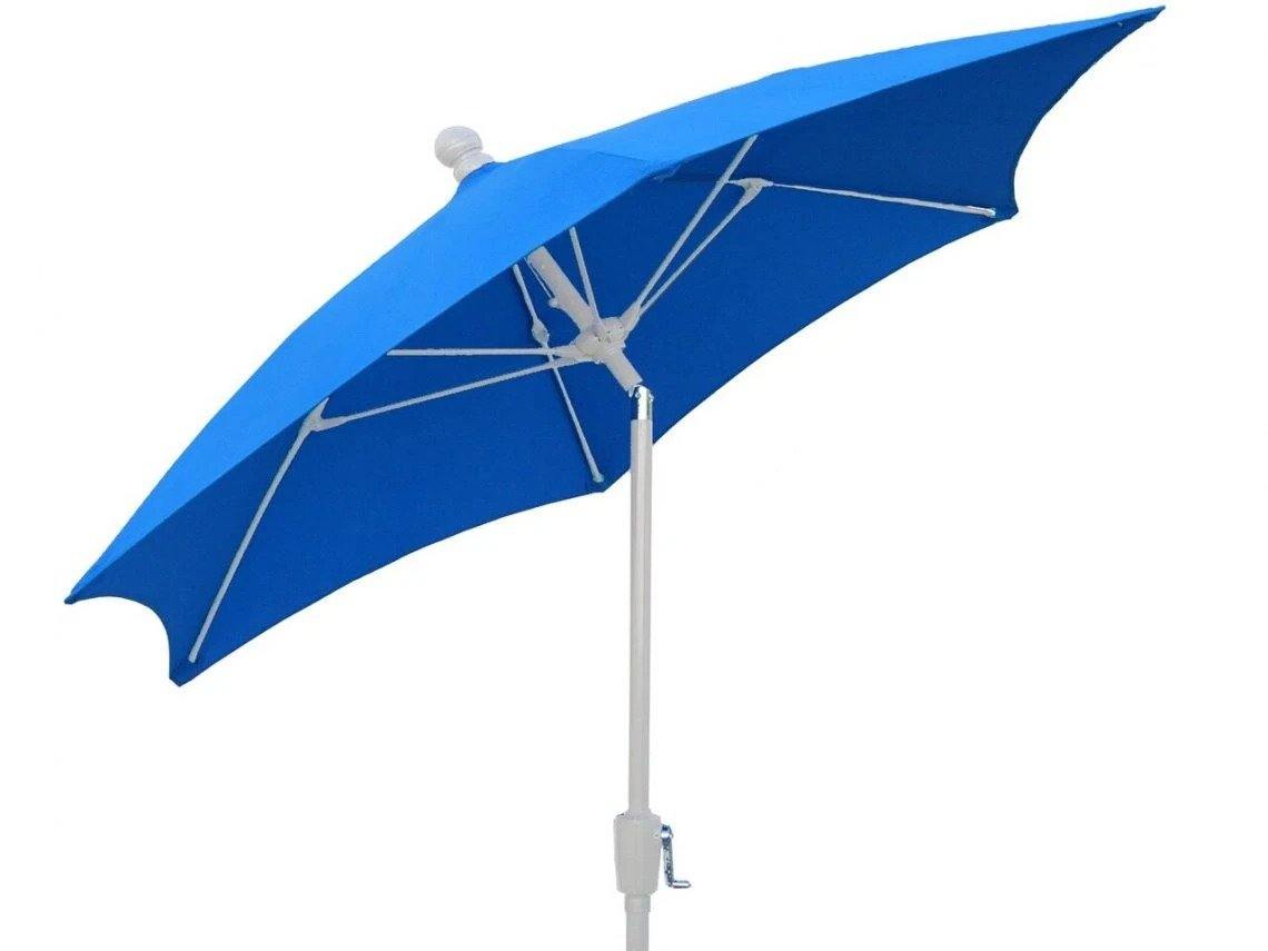 Fiberbuilt Table Umbrellas Pacific Blue Fiberbuilt 7.5' Patio Umbrella w/ Crank Lift and Tilt