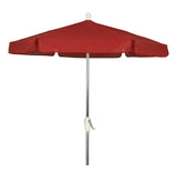Fiberbuilt Table Umbrellas Red Fiberbuilt 7.5' Garden Umbrella w/ Crank Lift