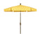 Fiberbuilt Table Umbrellas Yellow 7.5' Hex Garden Umbrella 6 Rib Push Up Champagne Bronze wit Vinyl Coated Weave Canopy