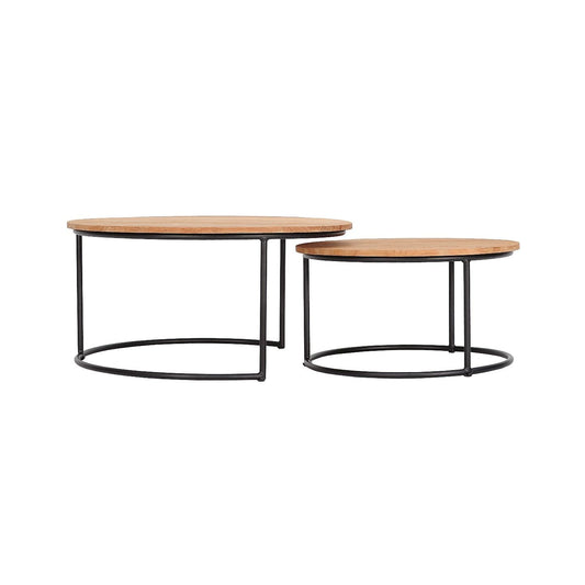 Harmonia Living - Finn 2 Piece Nesting Coffee Tables Set | FINN-TK-2CTS