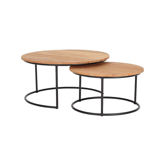 Harmonia Living - Finn 2 Piece Nesting Coffee Tables Set | FINN-TK-2CTS