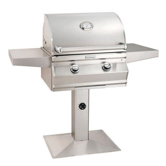 Fire Magic Gas Grill Choice C430S Patio Post Mount Grill, 24" x 18" Cooking Area (432 sq. in.) - NG