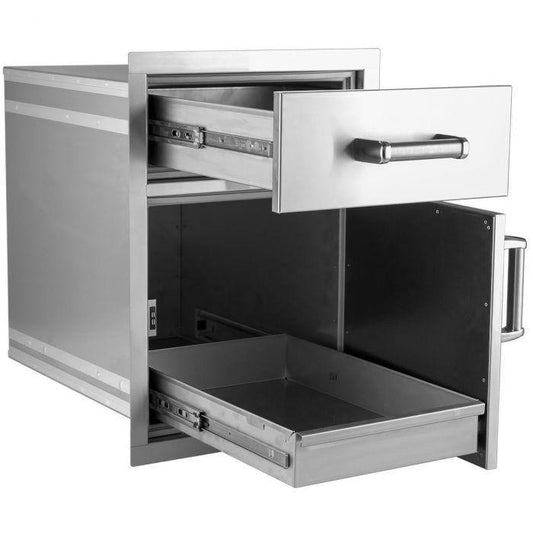 Fire Magic Kitchen Accessories 25" h x 17-1/2" w x 26" d Medium Pantry Door/Drawer Combo