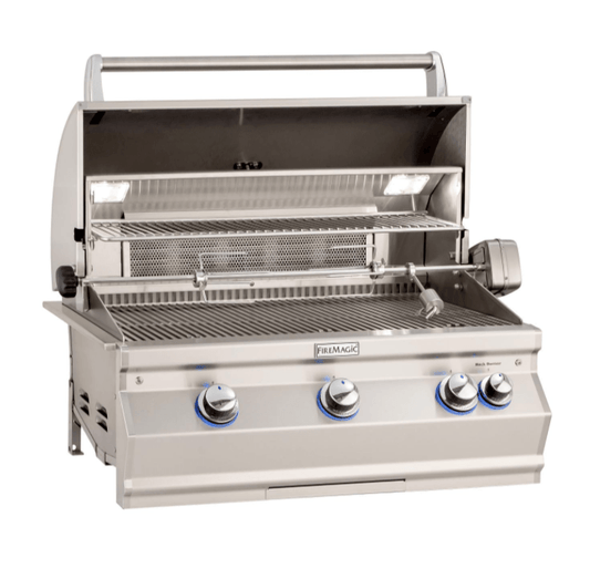 Fire Magic Outdoor Kitchen Package Fire Magic - Aurora A660i Gas Grill Head and Rotisserie Backburner Five Piece Package