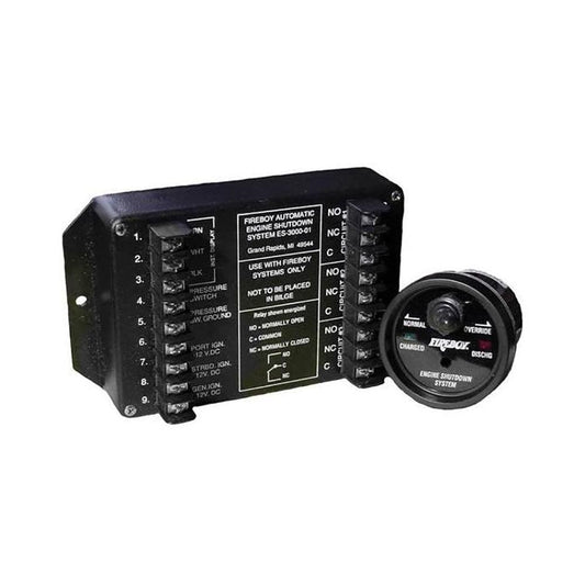 Fireboy-Xintex Fume Detectors Xintex 8 Circuit Engine Shutdown w/Time Delay - Round Display [ES-8015-01]