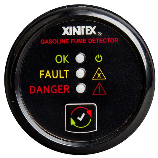 Fireboy-Xintex Fume Detectors Xintex Gasoline Fume Detector & Alarm w/Plastic Sensor - Black Bezel Display [G-1B-R]