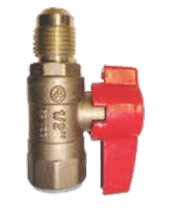 Firegear Firegear Accessories Firegear - Connector Ball Valve - 3/8" OD Flare x 1/2" FIP (25/cs)