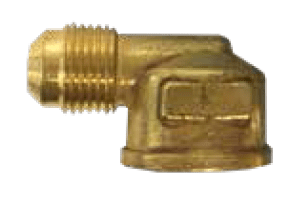 Firegear Firegear Accessories Firegear - Steel Gas Flare Fitting, 3/8" OD Flare x 1/2" FIP Elbow
