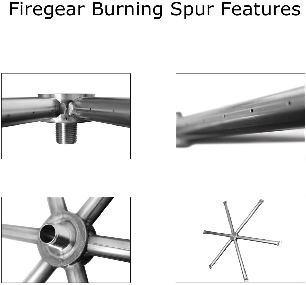 Firegear Stainless Steel Round Pan and Spur Burner Firegear - 29" Pan with 22" SS Burning Spur, MT Ignition, for NG (LP Kit Purchase FGLPK41)