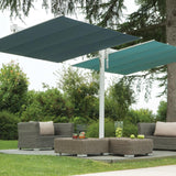 FIM - Flexy Twin 8'x17' Double Canopy Silver Frame | Silver Powder-Coated Aluminum Structure