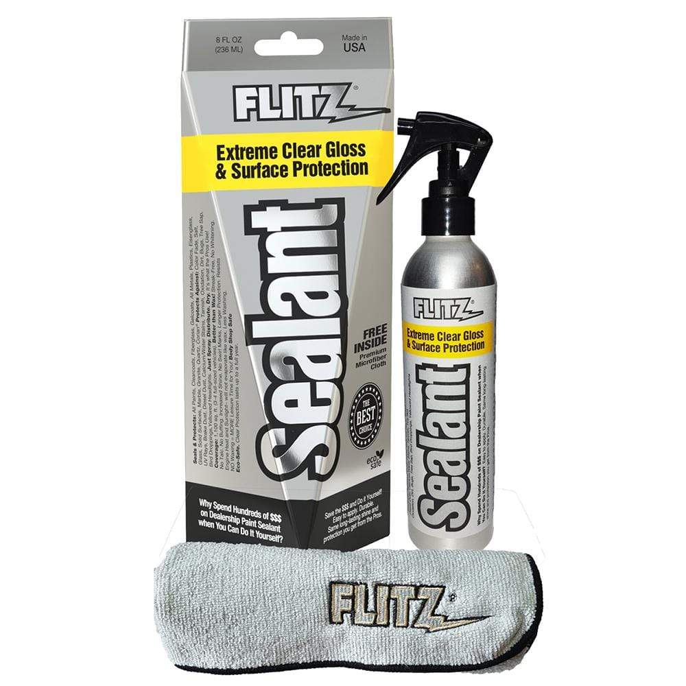 Flitz Cleaning Flitz Ceramic Sealant Spray Bottle w/Microfiber Polishing Cloth - 236ml/8oz *Case of 6* [CS 02908CASE]