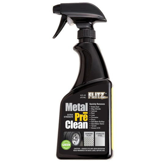 Flitz Cleaning Flitz Metal Pre-Clean - All Metals Icluding Stainless Steel - 16oz Spray Bottle [AL 01706]