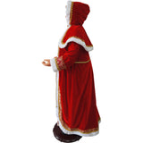 Fraser Hill Farm -  58-In. Dancing Mrs. Claus with Hooded Cloak and Faux Lantern, Life-Size Motion-Activated Christmas Animatronic