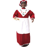 Fraser Hill Farm -  58-In. African American Dancing Mrs. Claus with Baking Apron and Cookies, Life-Size Motion-Activated Christmas Animatronic