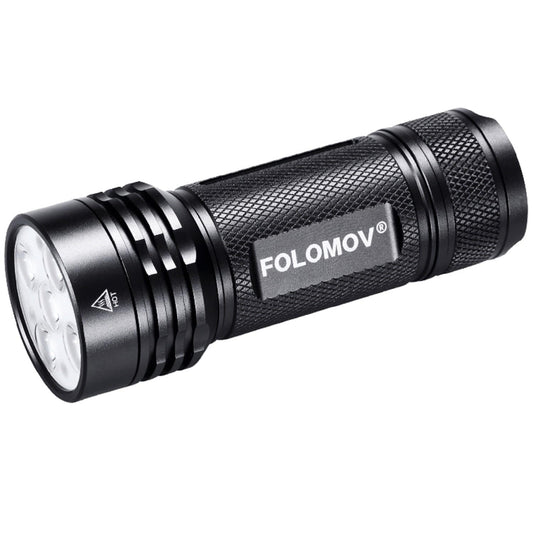 Folomov Lights : Handheld Lights Folomov 26650S Tactical Flashlight 2000 Lumens