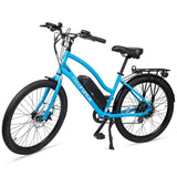 FreeForce E-Bikes Light Blue The Avalon Electric Beach Cruiser Bike - 16" Frame