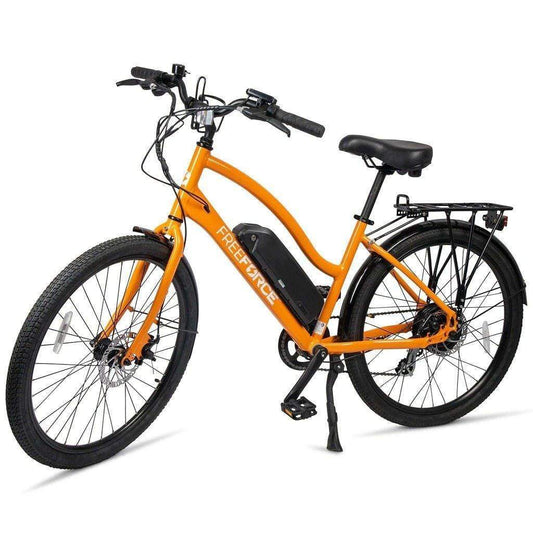 FreeForce E-Bikes Orange The Avalon Electric Beach Cruiser Bike - 16" Frame