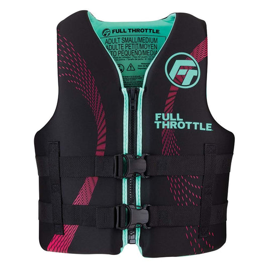 Full Throttle Life Vests Full Throttle Adult Rapid-Dry Life Jacket - L/XL - Aqua/Black [142100-505-050-22]