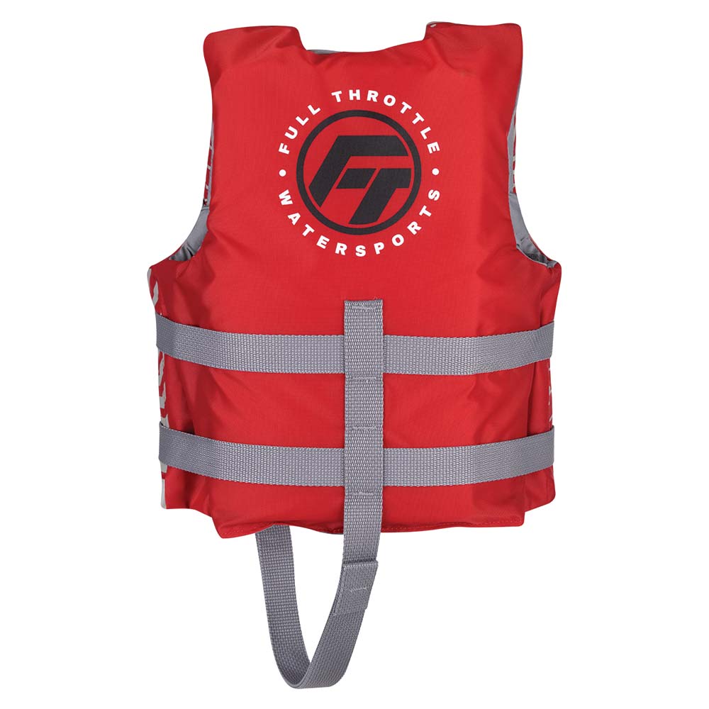 Full Throttle Life Vests Full Throttle Child Nylon Life Jacket - Red [112200-100-001-22]