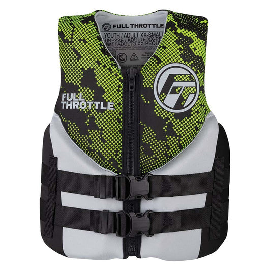 Full Throttle Life Vests Full Throttle Junior Hinged Neoprene Life Jacket - Green [142400-400-009-22]