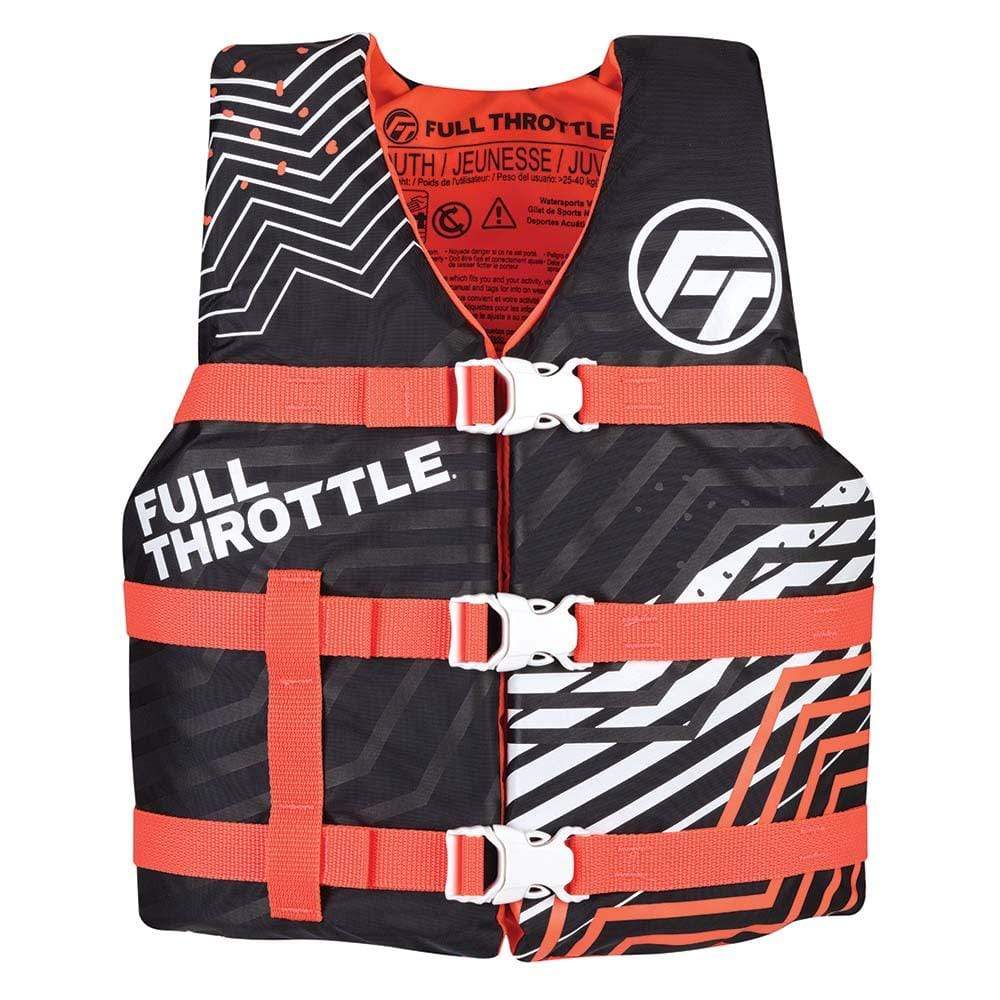Full Throttle Life Vests Full Throttle Youth Nylon Life Jacket - Pink/Black [112200-105-002-22]