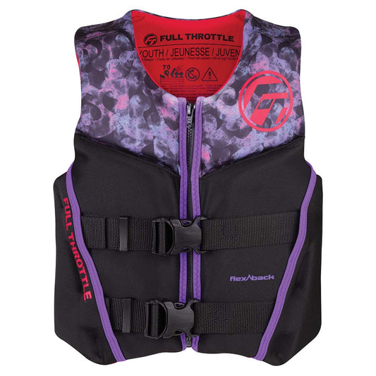 Full Throttle Life Vests Full Throttle Youth Rapid-Dry Flex-Back Life Jacket - Pink/Black [142500-105-002-22]