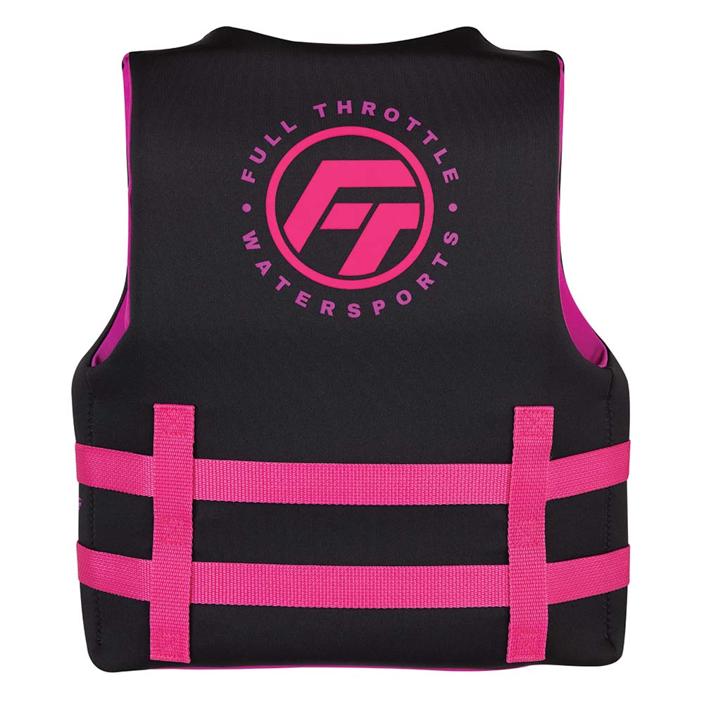 Full Throttle Life Vests Full Throttle Youth Rapid-Dry Life Jacket - Pink/Black [142100-105-002-22]