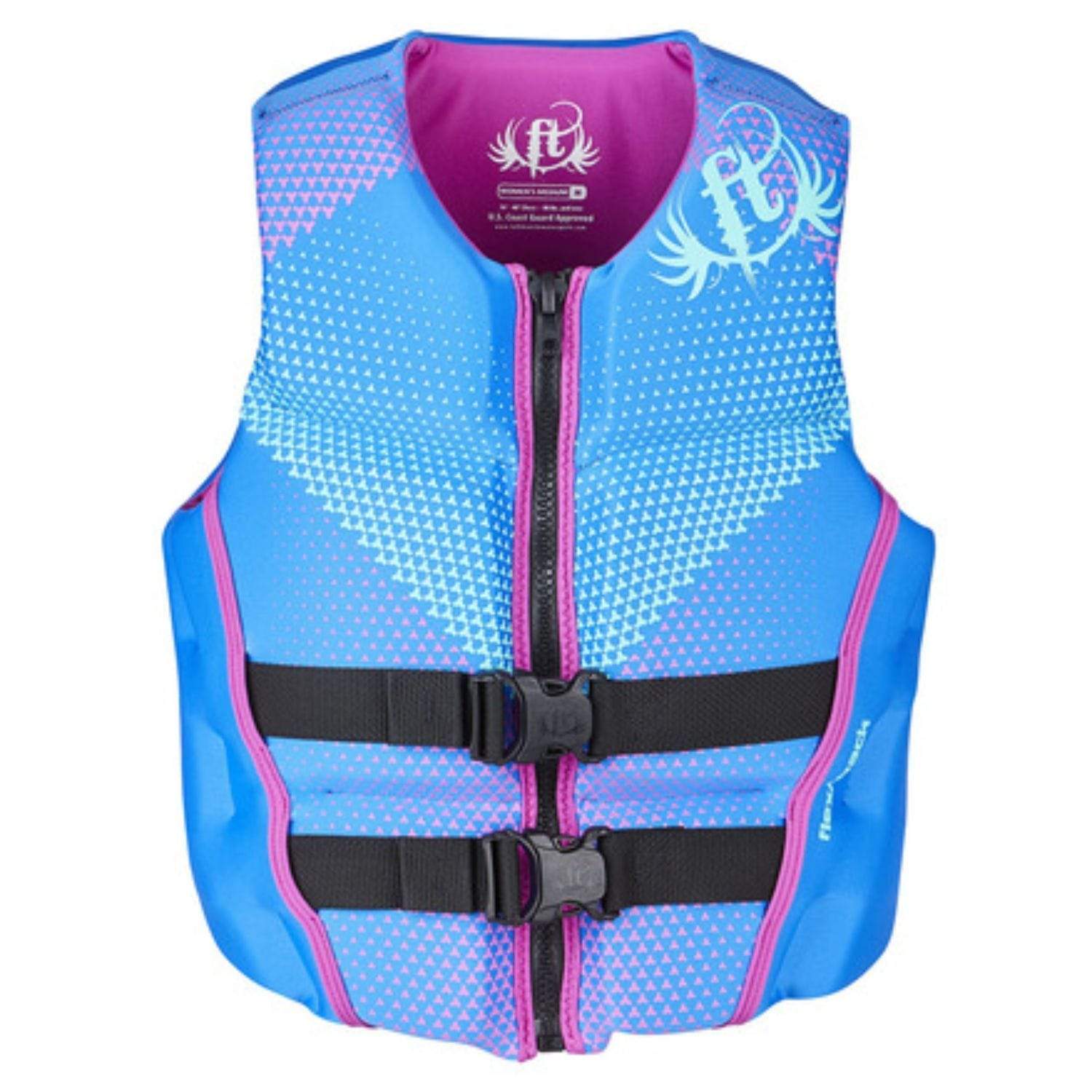 Full Throttle Marine/Water Sports : Lifevests Full Throttle Womens Life Jacket Rapid-Dry Flex-Back-Blue-S