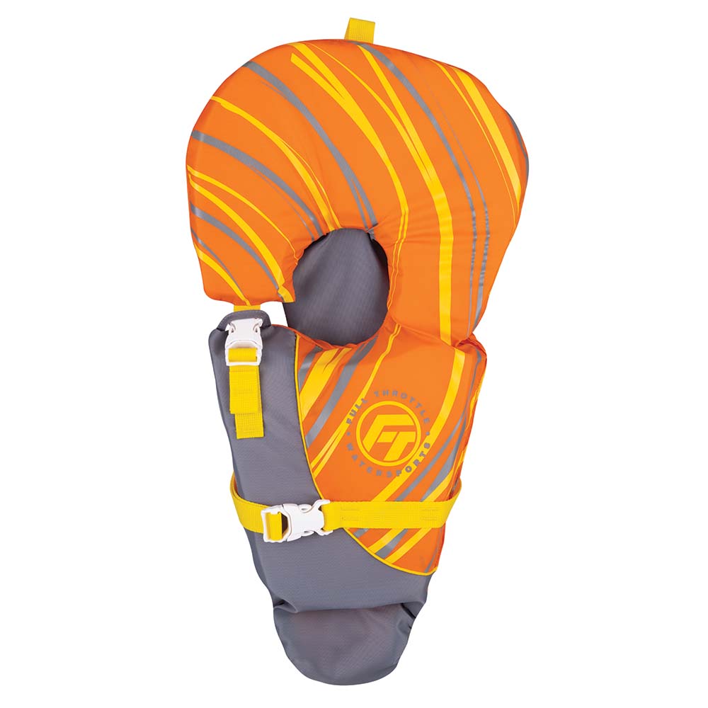 Full Throttle Personal Flotation Devices Full Throttle Baby-Safe Vest - Infant to 30lbs - Orange/Grey [104000-200-000-14]