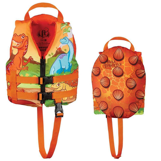 Full Throttle Personal Flotation Devices Full Throttle Water Buddies Life Vest - Child 30-50lbs - Dinosaurs [104300-200-001-15]