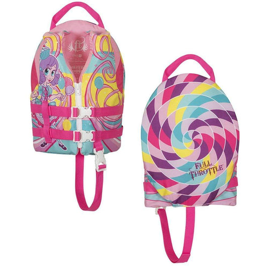 Full Throttle Personal Flotation Devices Full Throttle Water Buddies Life Vest - Child 30-50lbs - Princess [104300-105-001-17]