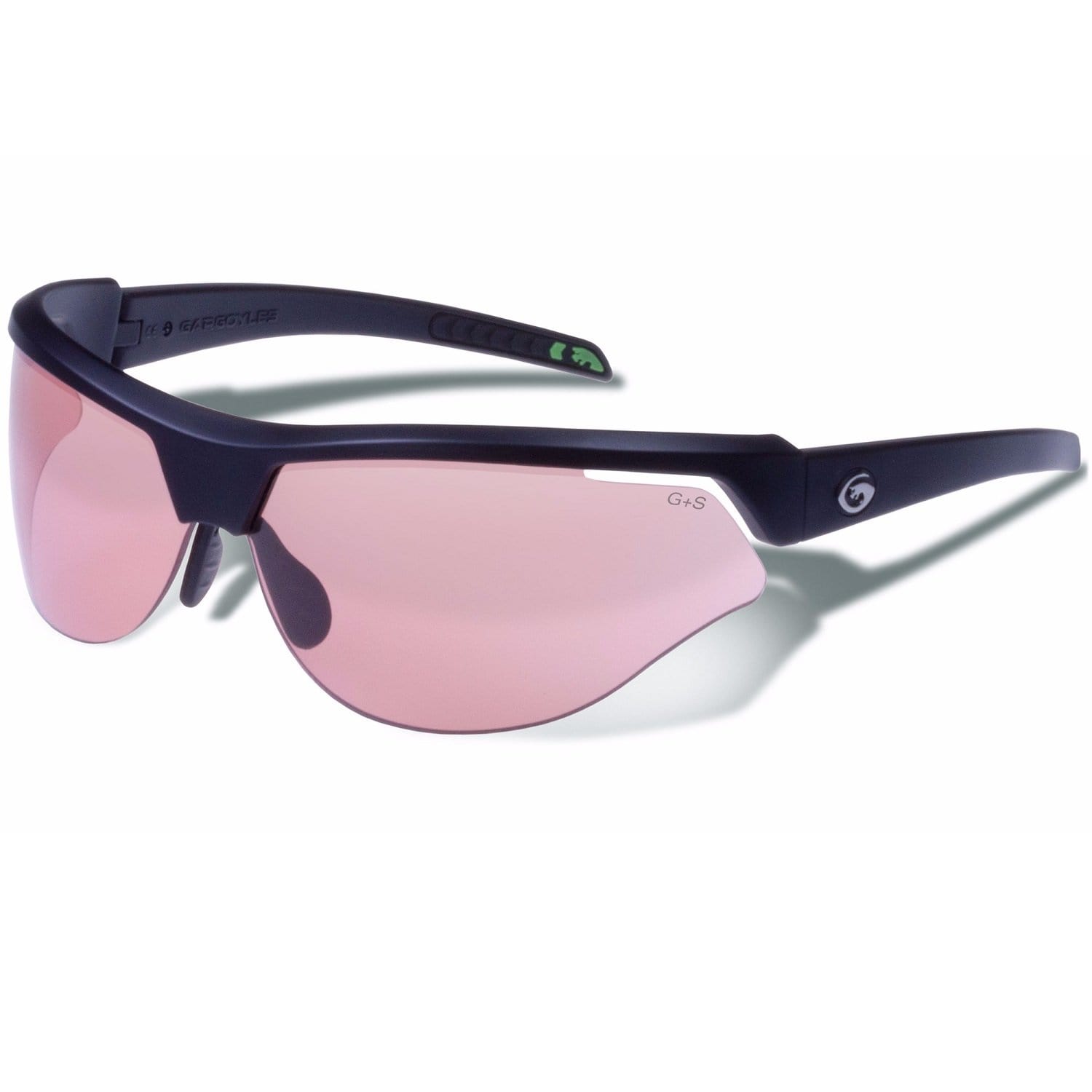 Gargoyles Apparel : Eyewear - Safety/Shooting Gargoyles Cardinal Performance Sunglasses- Rose Lenses