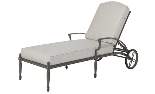Gensun Chaise Lounge Gensun - Bel Air Cushion Cast Aluminum Chaise Lounge - 10990009