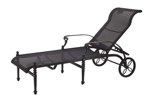 Gensun Chaise Lounge Gensun - Grand Terrace Woven Cast Aluminum Chaise Lounge - 71340009