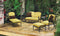 Gensun Conversation Set [Premium] Luxe Gensun  Verona Cushion Loveseat |  Cushion Lounge Chair | Cushion Chaise Lounge | Cushion Ottoman | 3 Piece 21" Square End Table | 8 Piece Conversation Set - 81410022