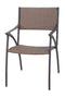 Gensun Dining Chair Gensun -Amari Woven Aluminum Carbon Dining Arm Chair