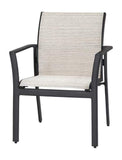 Gensun Dining Chair Gensun -Echelon Sling Aluminum Stackable Dining Arm Chair- 50470001