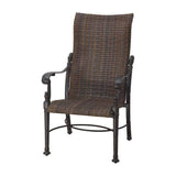 Gensun Dining Chair Gensun - Florence Woven Cast Aluminum High Back Dining Arm Chair - 70230001