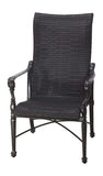 Gensun Dining Chair Gensun - Grand Terrace Woven Cast Aluminum High Back Dining Chair - 70340001