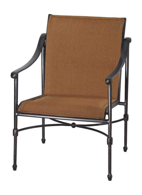 Gensun Dining Chair Gensun -  Morro Bay Padded Sling Cast Aluminum Dining Chair- 60320001