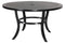 Gensun Dining Table Gensun - Channel Aluminum 53'' Wide Round Dining Table with Umbrella Hole - 10190A53