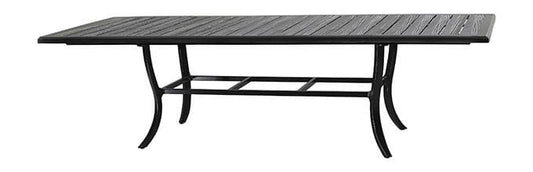 Gensun Dining Table Gensun -  Lattice Cast Aluminum 79-114''W x 44''D Rectangular Extension Dining Table- 102900H2